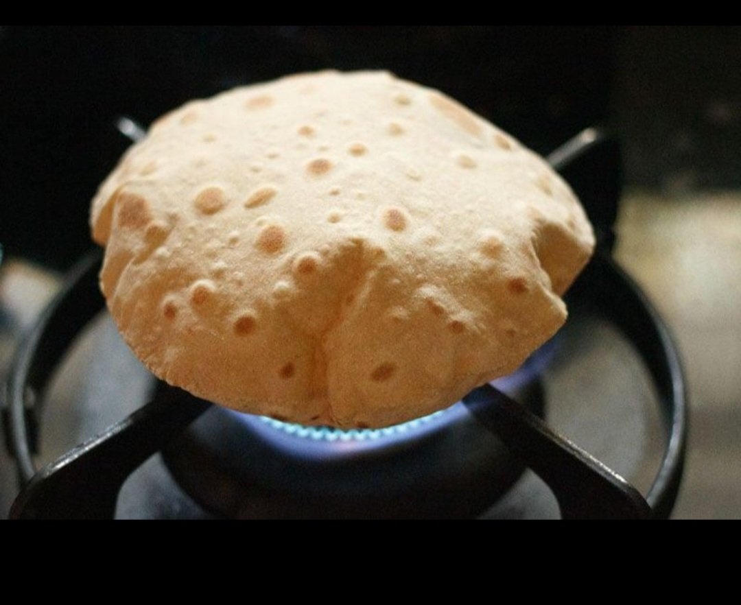 Phulka(roti without oil/roasted roti)